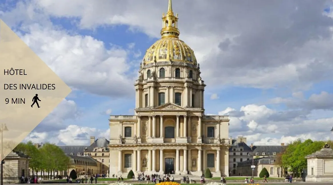 De Standing 4 - Tour Eiffel/invalides Lägenhet